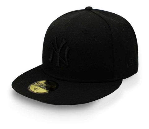 Gorra New Era 59 Fifty MLB Yankees Basic Black on Black Cerrada