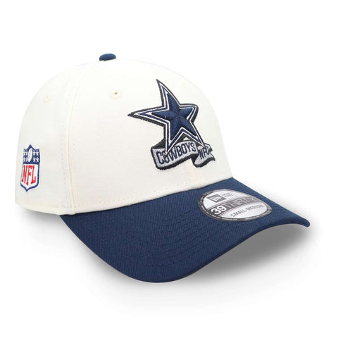 Gorra New Era 39 Thirty NFL Cowboys Sideline Beige Cerrada